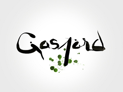 Work in progress – Gaspard #5 drops encre food india ink ink logo naan restaurant sandwich