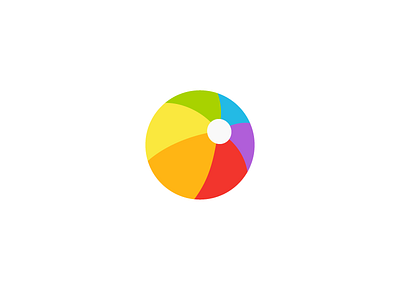 Beach ball icon beach ball flat icon icon logo