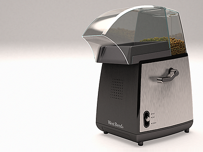 Popcorn popper product shot 3d 3ds designviz max product rendering vray