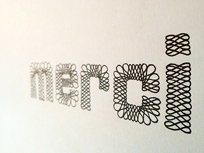 Merci ::: Hand-lettered Typography custom typography hand drawn typography hand lettered hand lettering handletter handwritten illustrated type paper graffiti type typography