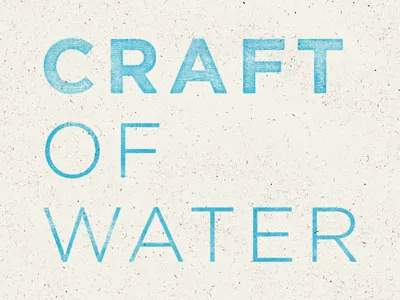craft of water mark illustration logo non profit water