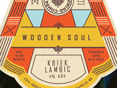 Wooden Soul beer label sour beer wild yeast