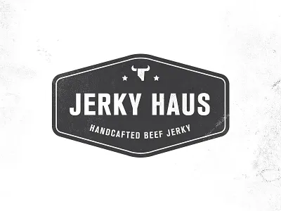 Jerky2 beef grunge hipster jerky logo