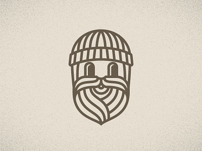Lumberjack line work beanie beard cold happy illustration lumberjack monoweight mustache vector