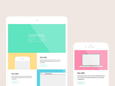 Personal Site Mockup design flat ui mockup personal