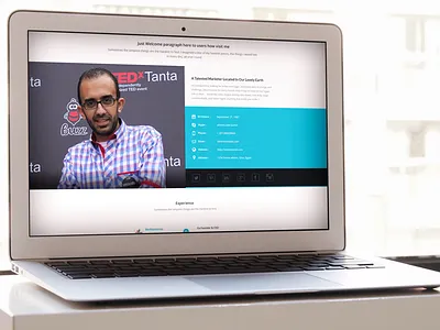 Ahmed Adel - Small Preview marketer mockup personal ui white