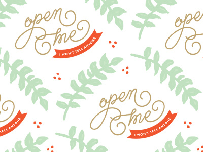 Wrapping Paper christmas detroit card co funny gold green holiday mint red wrapping paper