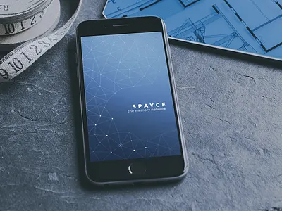 Startup Screen clean connections fractals ios iphone memory minimal networking social media space spayce startup screen