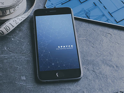 Startup Screen clean connections fractals ios iphone memory minimal networking social media space spayce startup screen