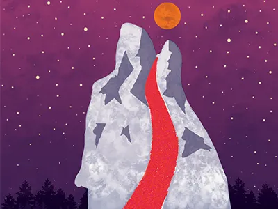 The Beauty beauty christmas full moon holiday howl mountain postcards river stars tales winter wolf