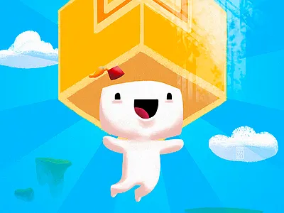 Fez art cloud fanart fez game