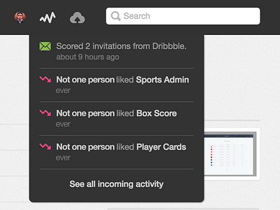 Dribbble Invites draft dribbble im a loser invitation invites menu notification two ui ux