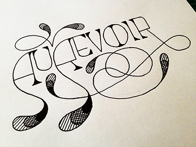 Au Revoir ::: Hand-lettered typography custom typography hand drawn typography hand lettered hand lettering handletter handwritten illustrated type paper graffiti type typography