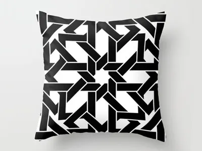 THROW PILLOW ancient arabesque decorative geometric masaic moroccan pattern ornament pillow society6 throw pillow