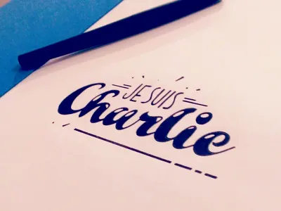 #JeSuisCharlie charlie draft hebdo jesuischarlie lettering type