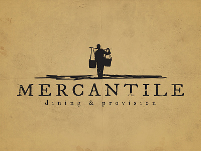 Mercantile Denver branding cafe denver dining grunge logo market mercantile provision restaurant