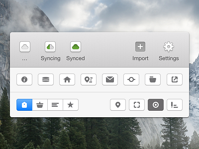 Syncing... 1x 2x design icons mac app retina retina icons ui user experience user interface ux yosemite