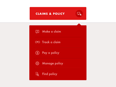 Drop Down menu for insurance