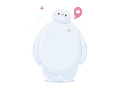 Baymax baymax bighero6 cute disney illustration kawai