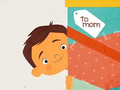 To Mom kid present
