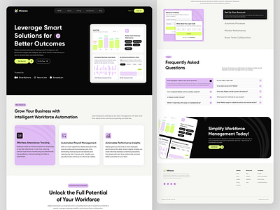 HR Management SaaS Landing Page appdesign appui branding design figma hrmanagement illustration landingpage mvp saas sketch uiux uiux designer userinterface ux viral webapp website deisgn