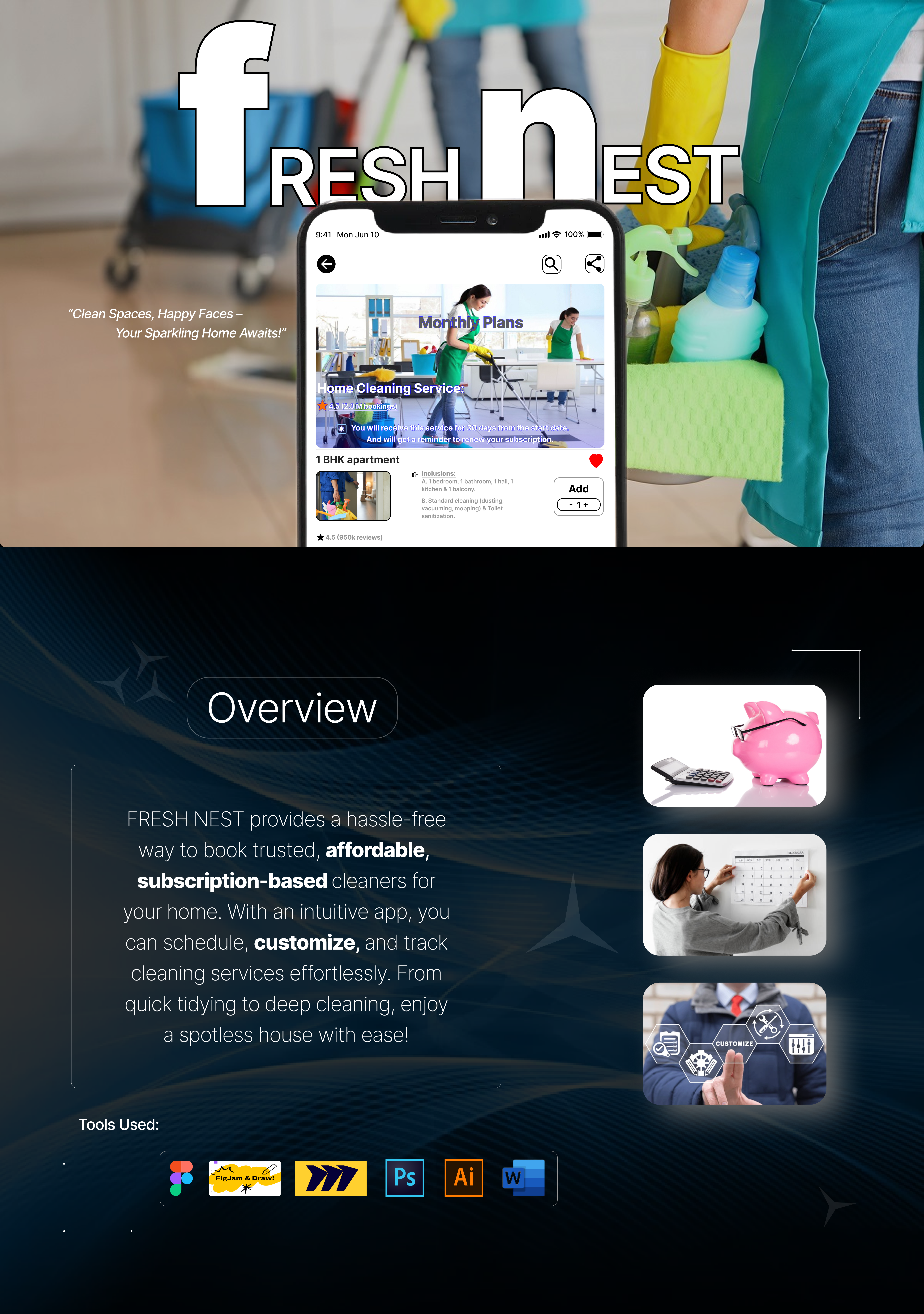 UX Case Study on Online Cleaning Services case ui ux ux case study