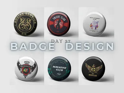 Day 37 of 100 Days Daily UI Challenge: Badge Design 100 days challenge badgedesign brandidentity creativedesign custombadges dailyui day 37 designercommunity designinspiration graphicdesign moderndesign photoshopdesign typography uichallenge visualbranding