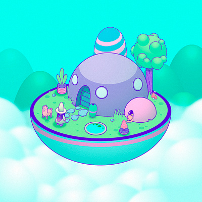 Andromeda 🌟 adobe adobeillustrator adobephotoshop characterdesign illustration illustrator isometric vector