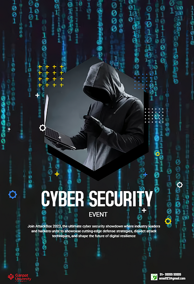 Designed this event poster for AttackBox’s cybersecurity event. branding graphic design typography