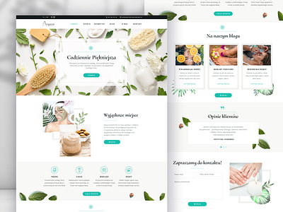 Avignion - Beauty studio website graphic design ui