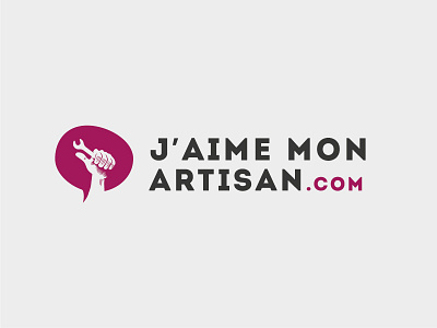 J'aime mon artisan bubble craftmen fist like monkey phylactère speaking thumb wrench