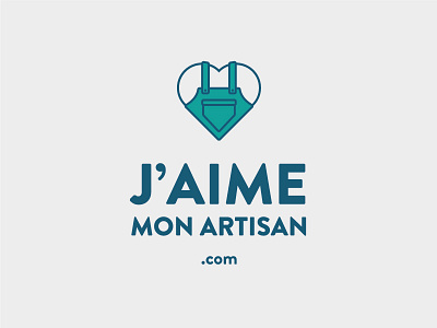 J'aime mon artisan artisan craft craftmen heart overalls