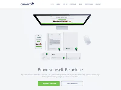 Website Redesign branding clean design flat minimal portfolio responsive ui ux web website