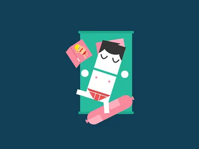 Me - sleeping animation illustration motion graphics sleep studio vector