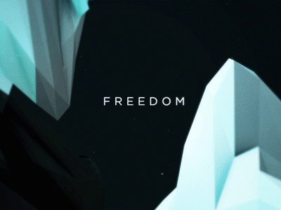 Ice 3d after effects animation landscape low poly lowpoly mir render world