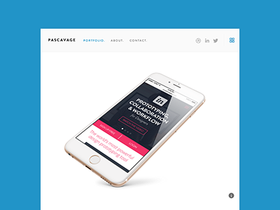 New Portfolio - www.pascavage.com apps brand creative director design designer mobile portfolio ui ux web websites