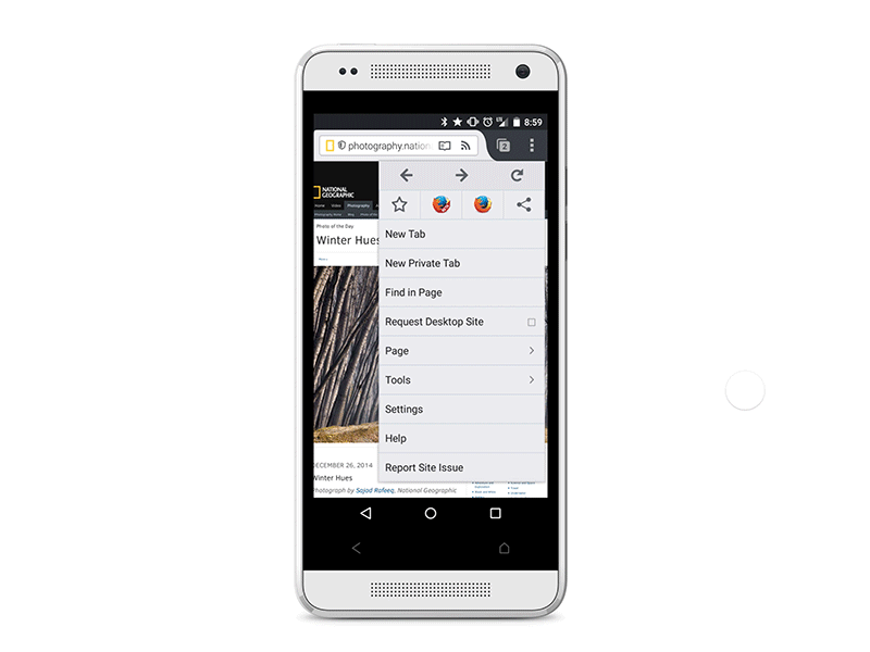 "Add to Firefox" animations mock android animation browser device firefox mobile mozilla overlay share ui ux