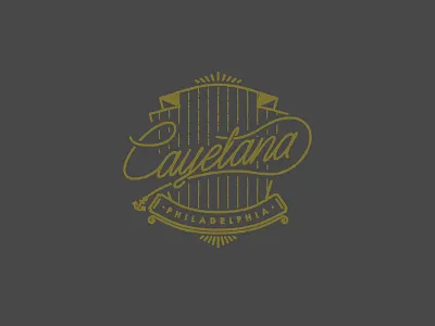 Cayetana band crest identity line logo pennsylvania philadelphia