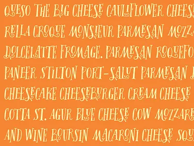 Capriccio Font Sneak Peek allcaps capitals capricious font ligature silly swash whimsical