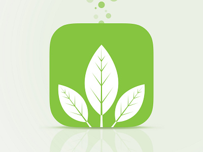 Logo iOS for a garden management app app garden gardening green grow ios iphone leaf logo plant