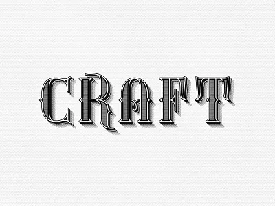 Craft Lettering custom lettering shadow