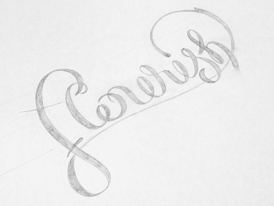 Flourish hand drawn hand lettering lettering script sketch type typography