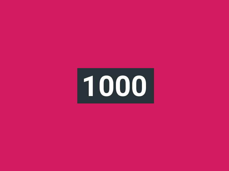 1,000 Players dribbble followers gif illustration players