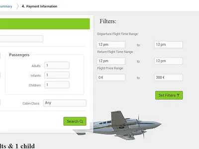 airplane! design forms green ui