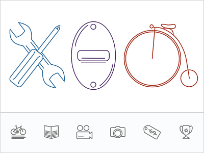 Bike Shop Icons bike bike shop branding flat icons line icons shop sketch