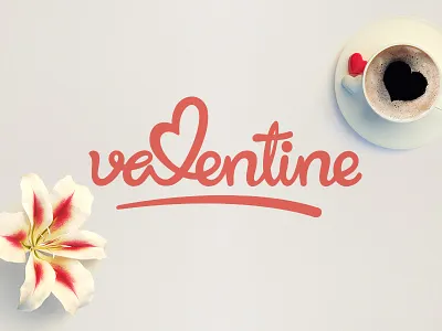 Valentine design hand draw heart holiday love typography valentine vietnam