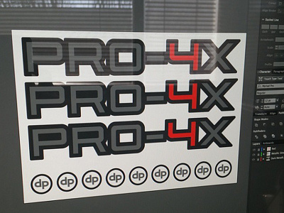 Nissan Titan PRO-4X stickers 4x4 automotive dp truck vector vinyl