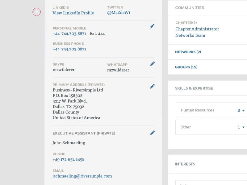 Contact Accordion accordion animation app buttons contact form fields forum ui user flow ux