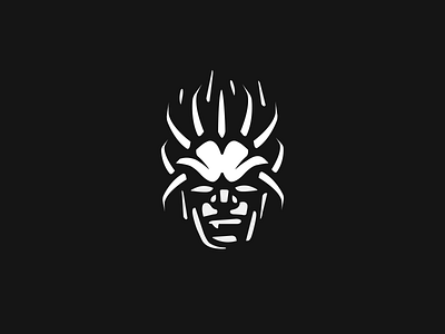 Hades branding god greek hades head illustration logo mythology vector