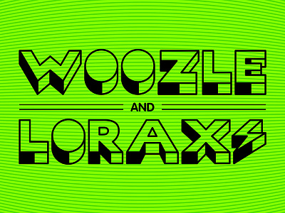 Woozle and Lorax – bolt logo bryan rountree carlos vigil lightning bolt logo ok comics roswell srd super rad super rad design typography vector woozle and lorax